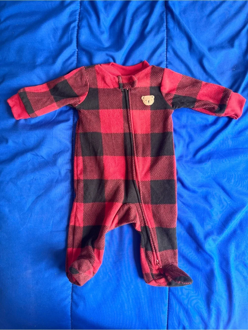 CARTER’S Baby Holiday Fleece Footed Pajamas (5) 0-3 Months